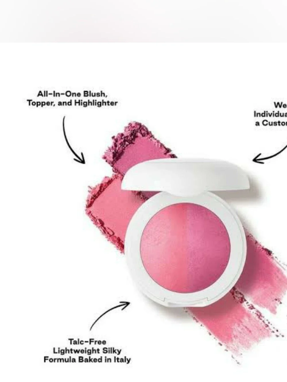 👡Face Need👡BNIB DIBS Beauty Travel Size VIP PINK The Duet Baked Blush Duo!